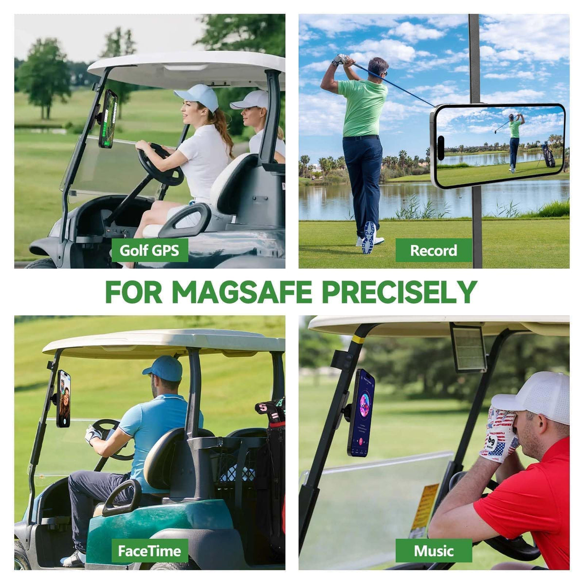 MBYLOEBA versatile mount for golf carts and gym environments.