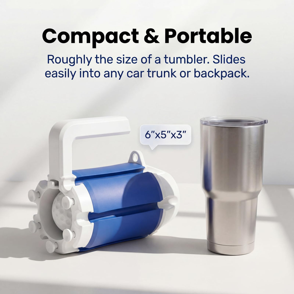 MCNULGUR blue lightweight design reduces bulk without sacrificing build quality.