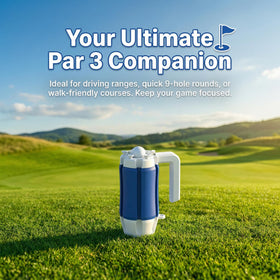 MCNULGUR blue on-course organizer supports minimalist gear and easy access.
