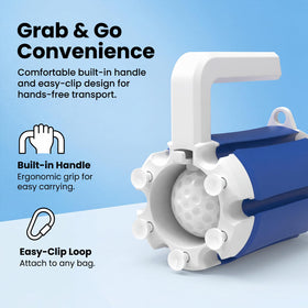 MCNULGUR blue travel compact form fits car trunks and bags.