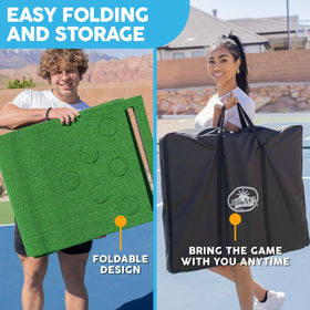 MD Sports Golf Putting Game folds compactly for travel and storage.