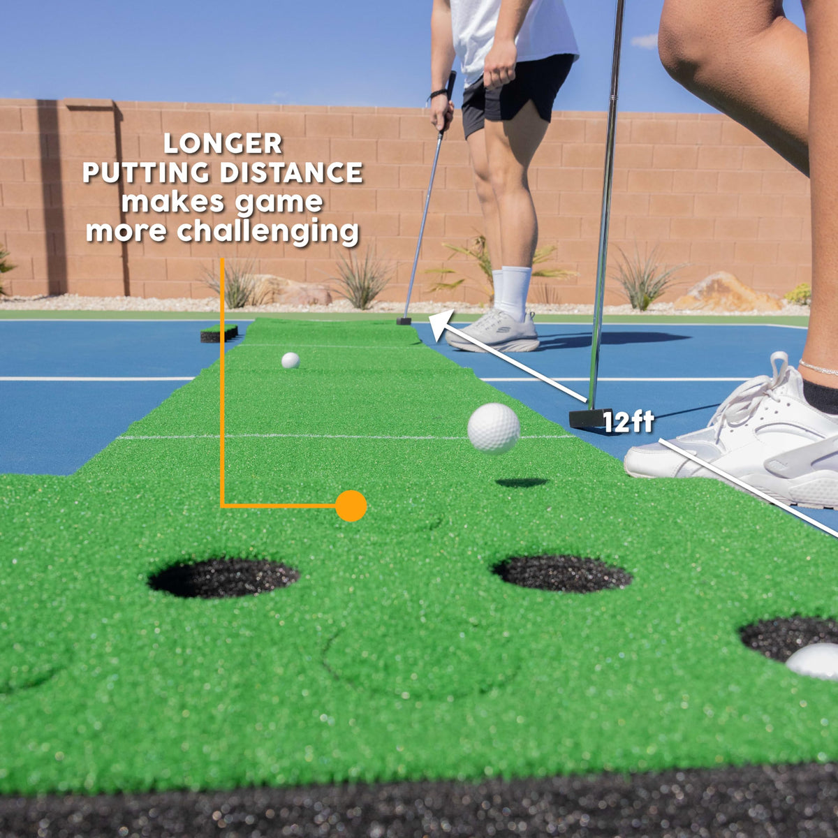 MD Sports Golf Putting Game premium turf delivers authentic putting feel.