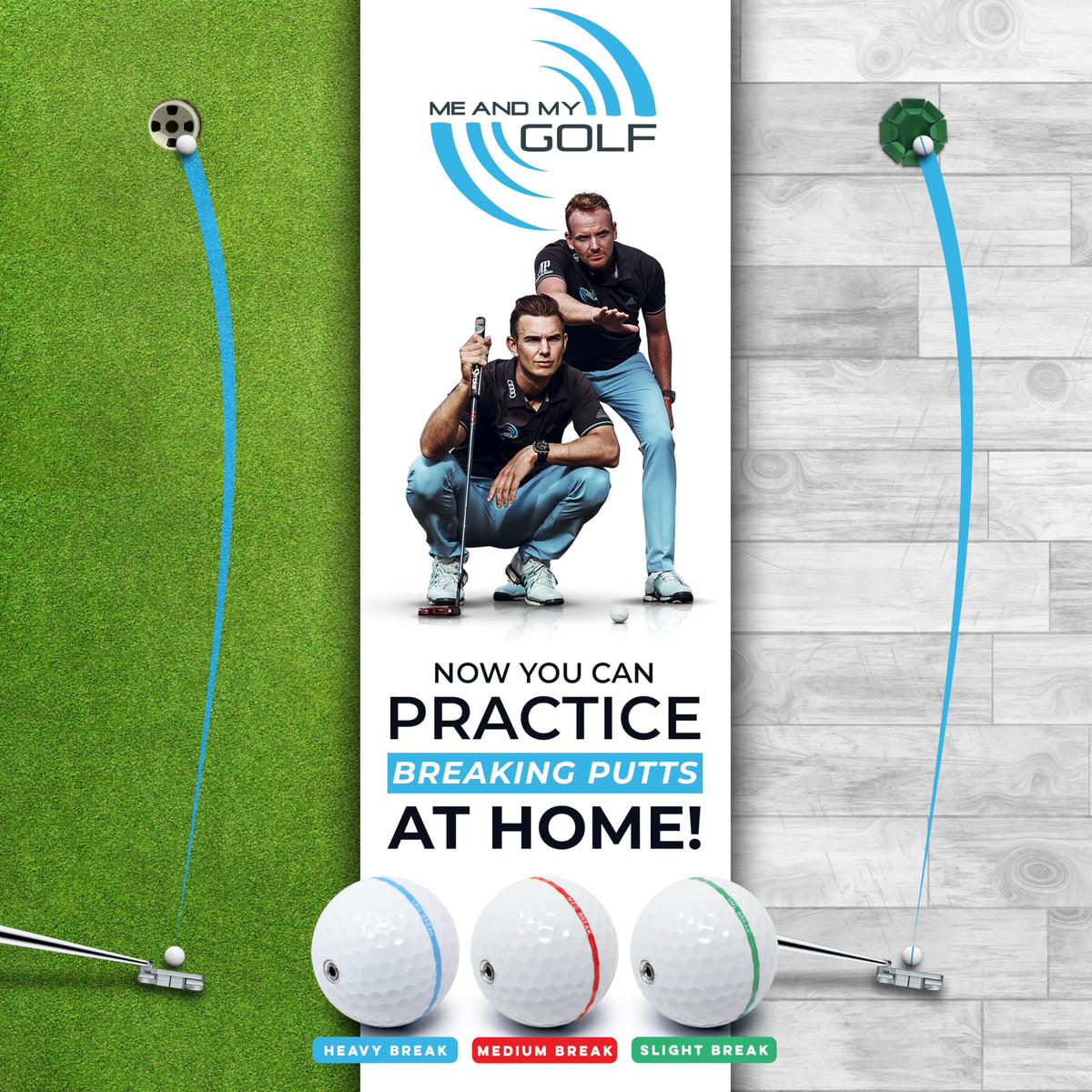 ME AND MY GOLF Breaking Balls with slight break helps dial in delicate putts