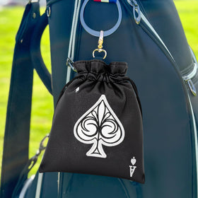 MEAHILESC close view of drawstring toggle closure on the pouch