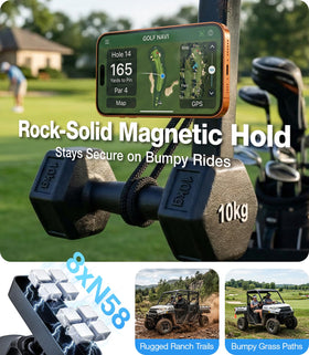 360-degree joint enables easy GPS and swing recording viewing angles