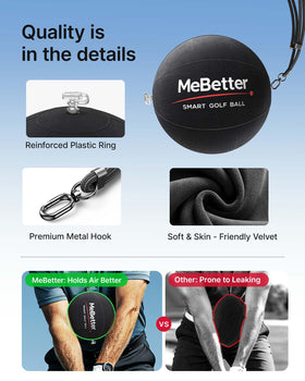 MeBetter Golf Smart Ball compact storage demonstrates portability