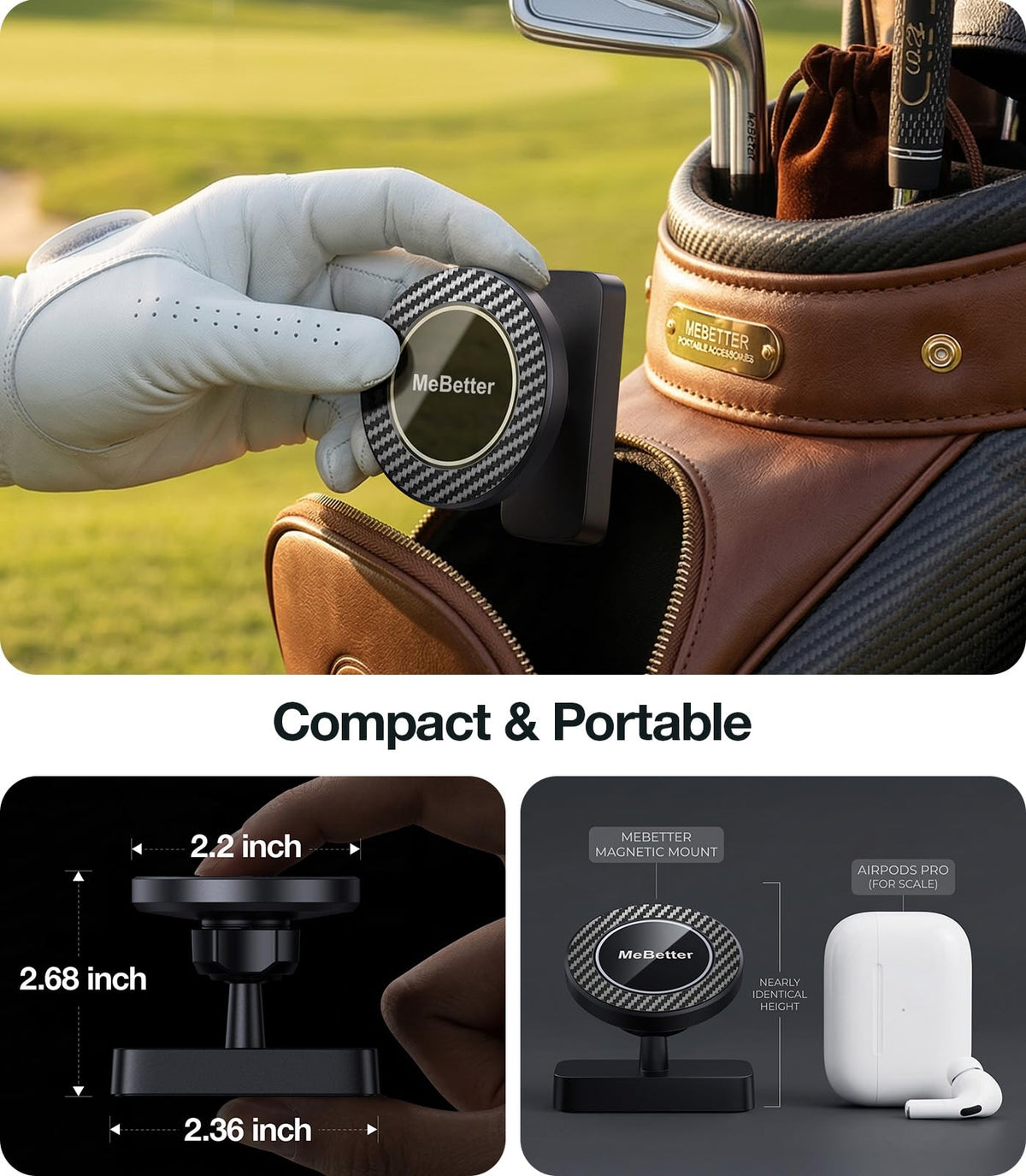 GPS and swing-recording view via MeBetter on-course setup