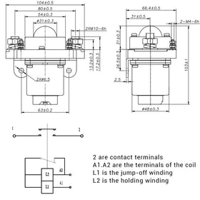Meckparts MZJ-400A side view highlights sturdy mounting for easy installation.