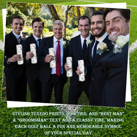 Medanera golf ball variety styles for groomsmen gifts
