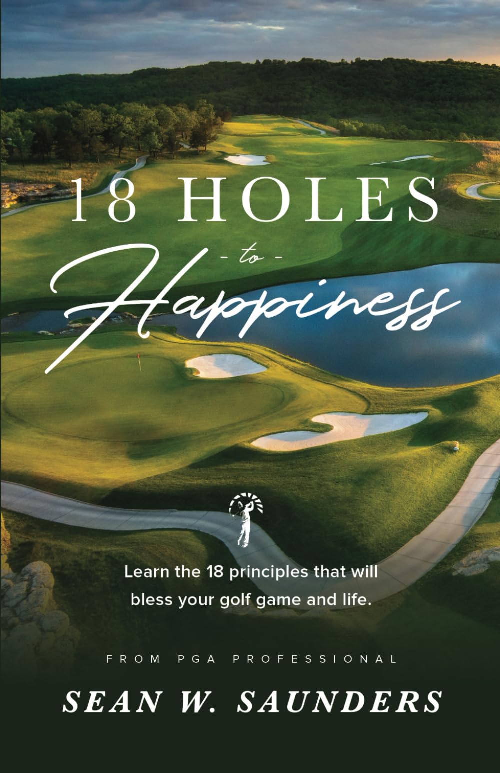 Merack Publishing 18 Holes to Happiness cover highlighting mindset shifts for golf and life
