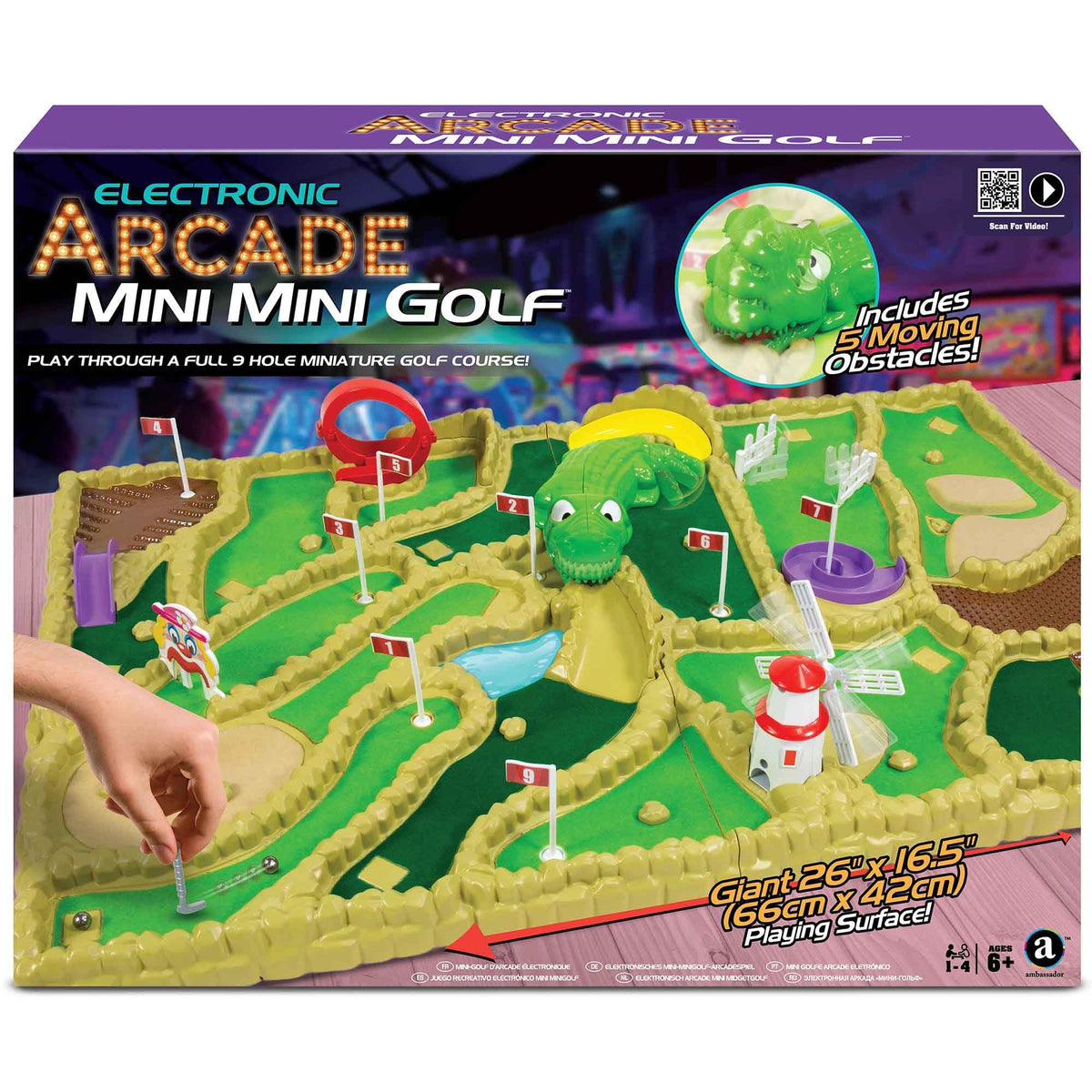 Merchant Ambassador Mini Mini Golf giant tabletop course for home arcade fun.