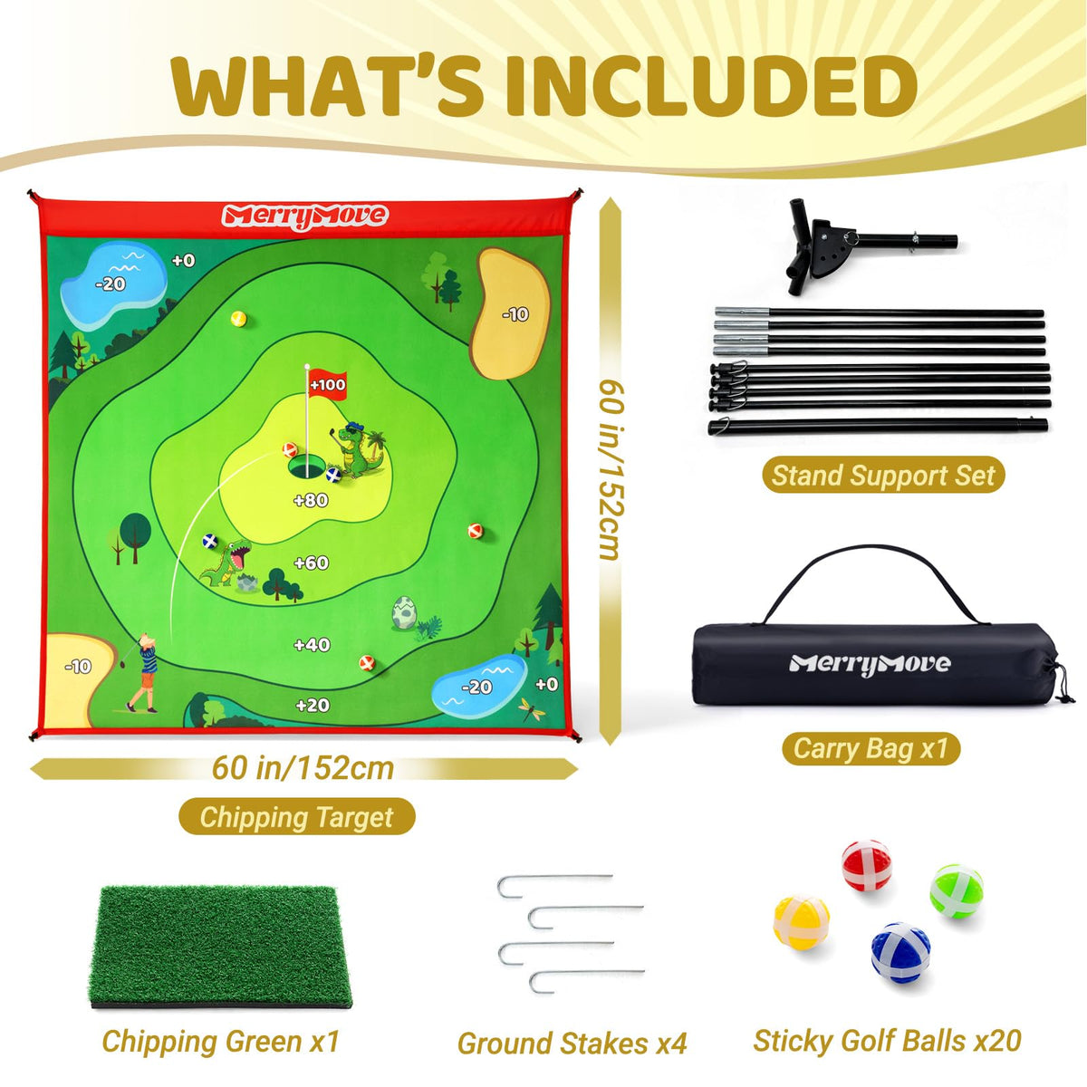 MerryMove golf chipping set makes a great all-ages gift