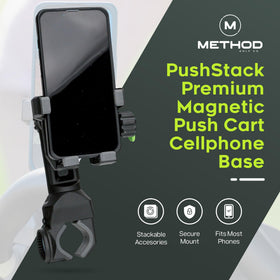 Method Golf PushStack club brush mounted for quick cleaning