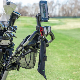 Method Golf PushStack on cart setup shown in use