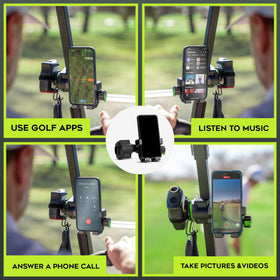 Method Golf RiderStack Pro Pack universal cart fit supports EZGO, Club Car, Yamaha.