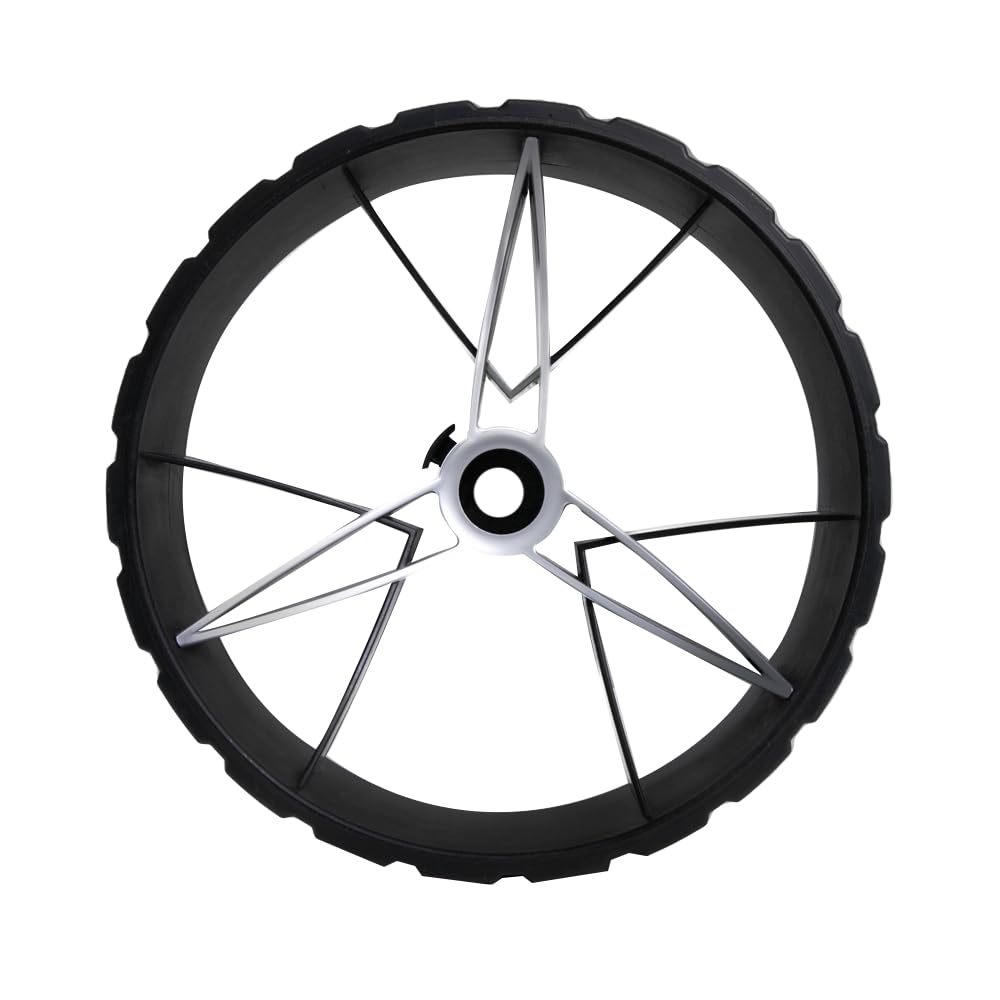 MGI Ai Navigator GPS front wheel assembly for smooth off-road performance.