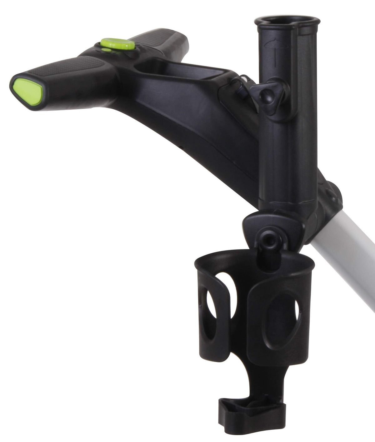 MGI Drink Holder securely attaches to the handle, keeping drinks within reach.