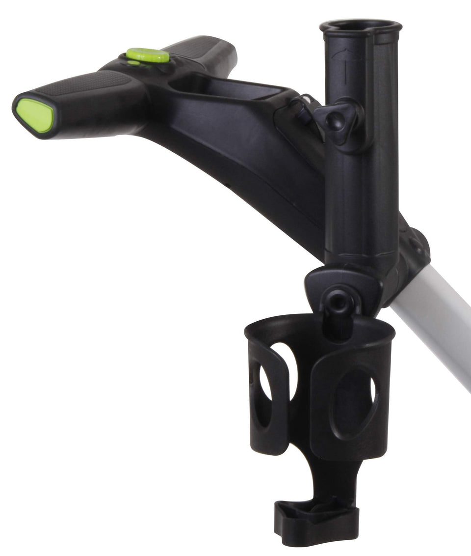MGI Drink Holder securely attaches to the handle, keeping drinks within reach.