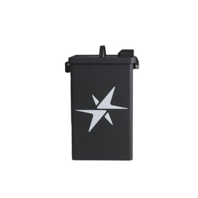 Flame-resistant design helps protect contents during storage and charging