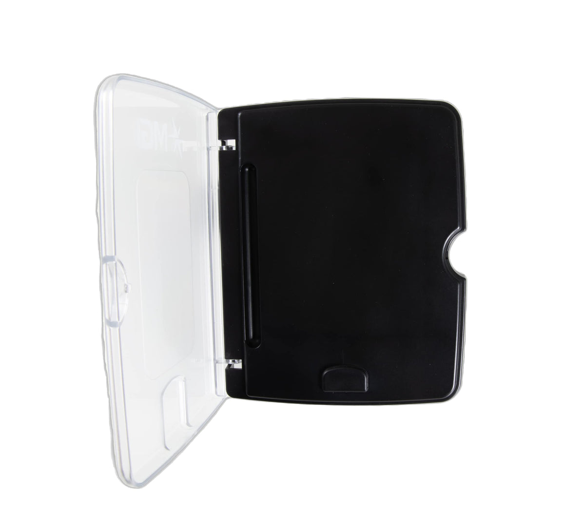 MGI Scorecard Holder demonstrates adjustable positions for comfortable viewing.