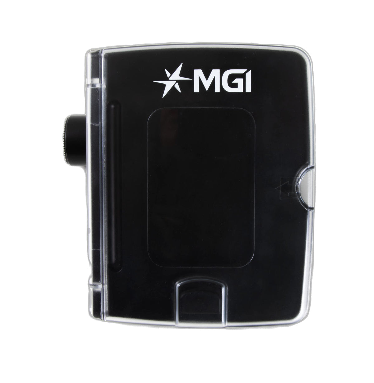 MGI Scorecard Holder shows a flat writing surface for effortless on-course scoring.