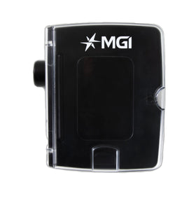 MGI Scorecard Holder shows a flat writing surface for effortless on-course scoring.