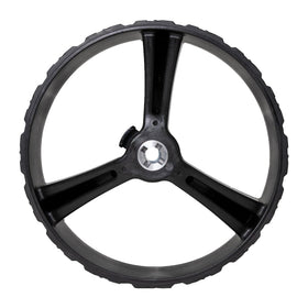 MGI Zip Navigator rear wheel close-up of 15mm axle for precise fit
