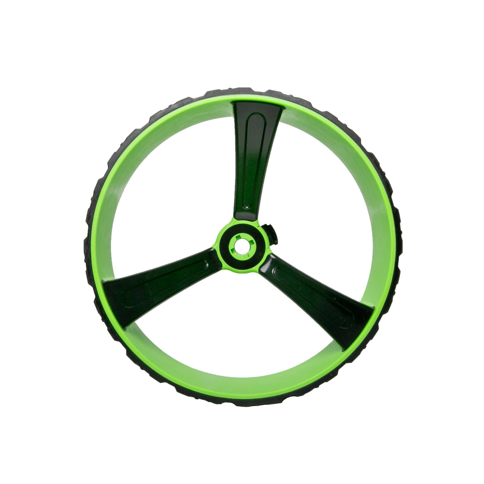 MGI Zip X5 rear wheel front view showing compatibility with Zip X5 systems