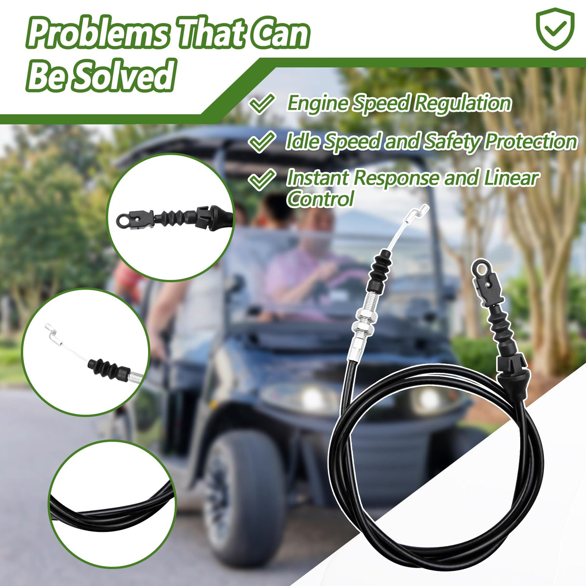 MHAEDWV 72714-G01 throttle cable carburetor end close-up demonstrates durable connection