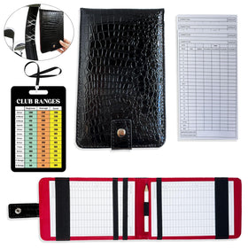 Miaimther leather scorecard cover with back-pocket storage for secure on-course access.