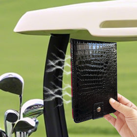 Miaimther magnetic golf scorecard holder attaches securely to metal surfaces for quick access.