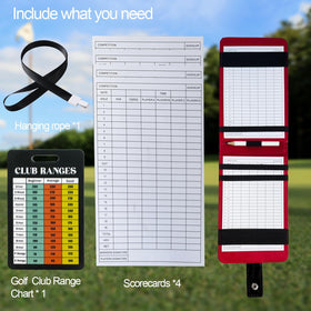 Miaimther includes scorecards, range chart, and pencil loop for immediate use.