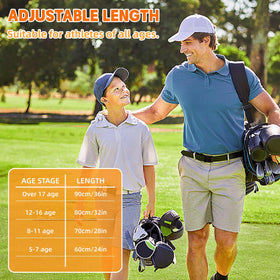 Micnaron adjustable-length putter with a clear scale supports players of all ages.
