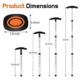 Micnaron aluminum pole delivers durable performance for frequent trips and storage.