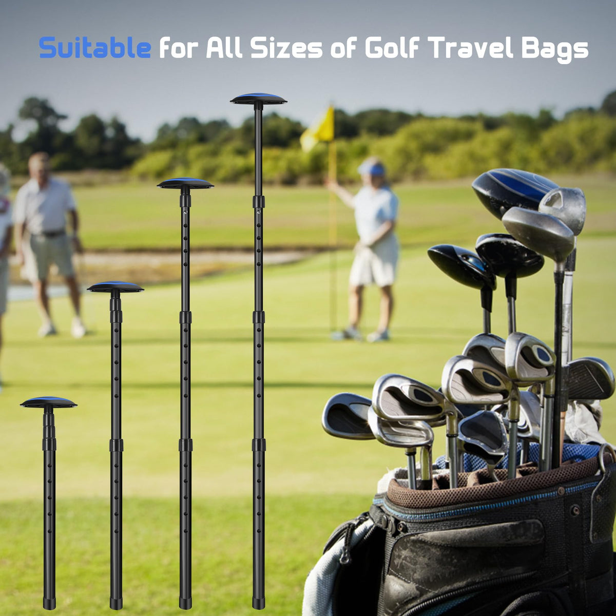 Micnaron compact storage solution keeps clubs safe when not in use.