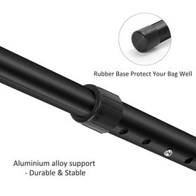 Micnaron travel-friendly pole fits inside most golf travel bags for protection.
