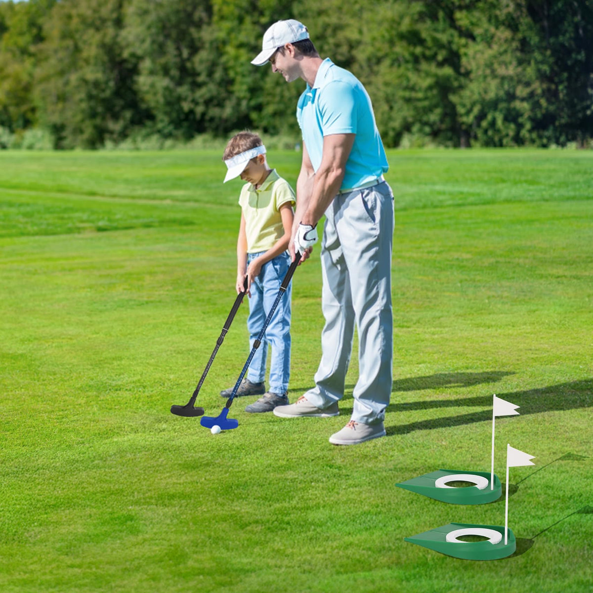 Micnaron mini golf set suitable for indoor and outdoor fun.