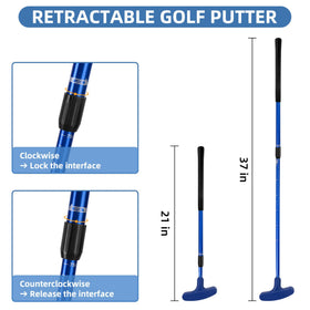 Micnaron mini golf set supports left and right-handed players for inclusive fun