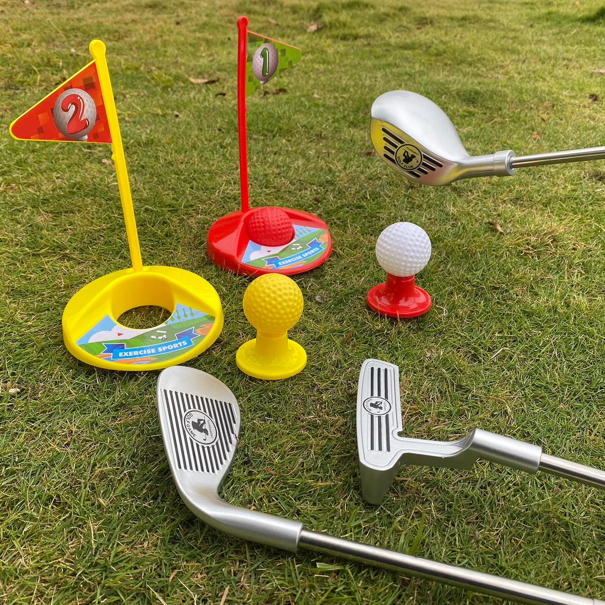 MIDOCCHIO golf toys 3-balls help kids practice aim and rhythm.