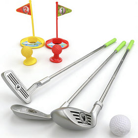 MIDOCCHIO golf toys 3-clubs for kids offer authentic practice at home.