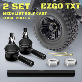 MIDOU AUTO golf cart tie rod end metal close-up emphasizes solid alloy body.
