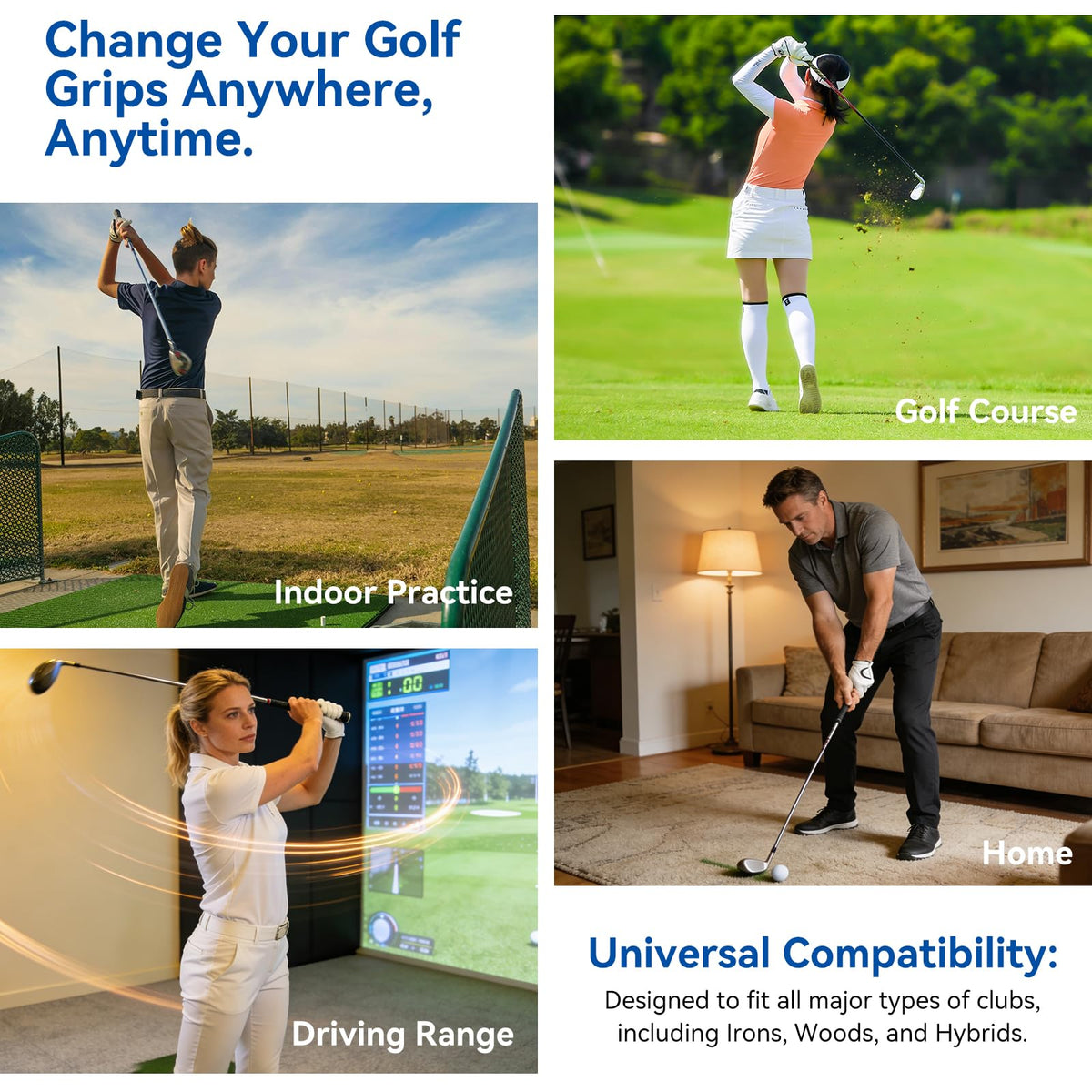 MIKOSI golf grips moisture-wicking cord maintains grip in damp conditions