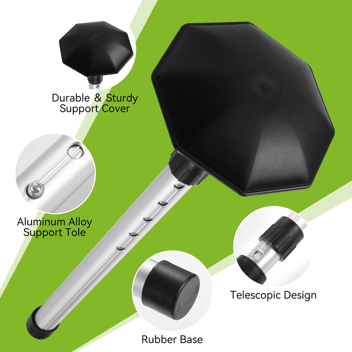 MIKOSI stiff arm aluminum build provides lightweight yet sturdy support
