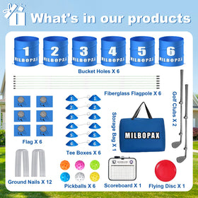 MILBOPAX sturdy U-shaped stakes hold the setup steady in wind or rain.