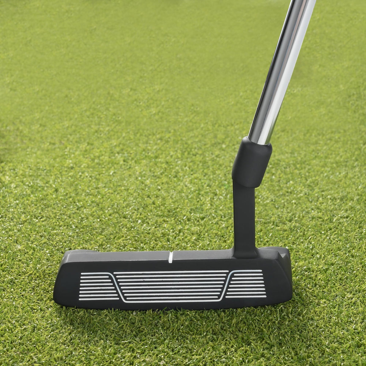 Mile High Life blade putter showing alignment lines for setup.