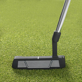 Mile High Life blade putter showing alignment lines for setup.
