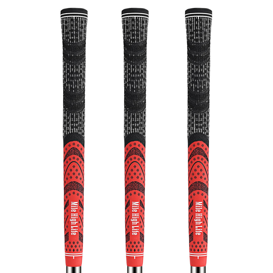 Mile High Life Cross Cord grips all-weather close-up showing textured traction for secure swings.