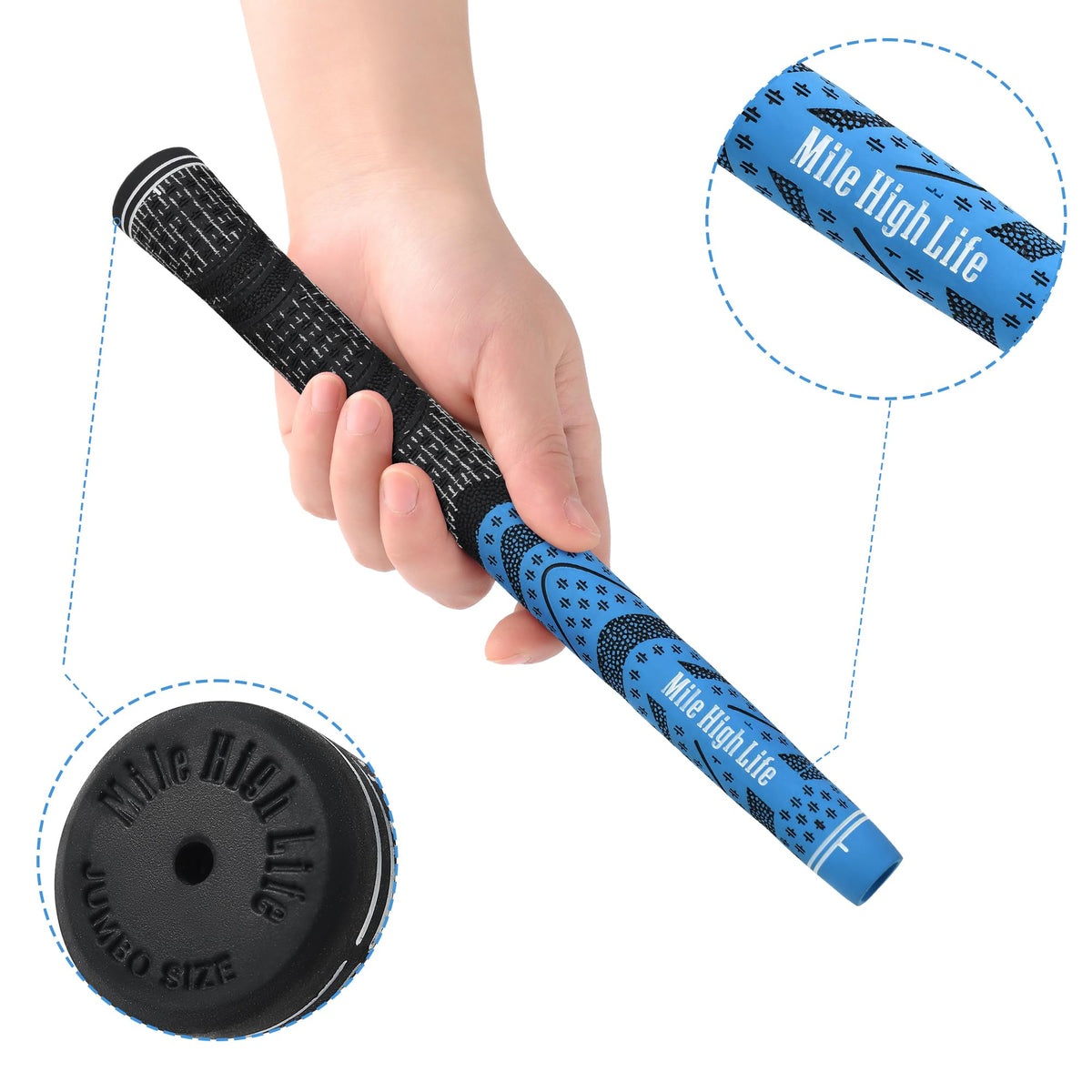 Mile High Life Cross Cord Grips Standard Size delivers balanced feel for most players.