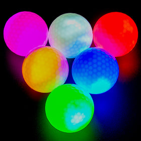 Mile High Life Glow golf ball with red illumination for night visibility