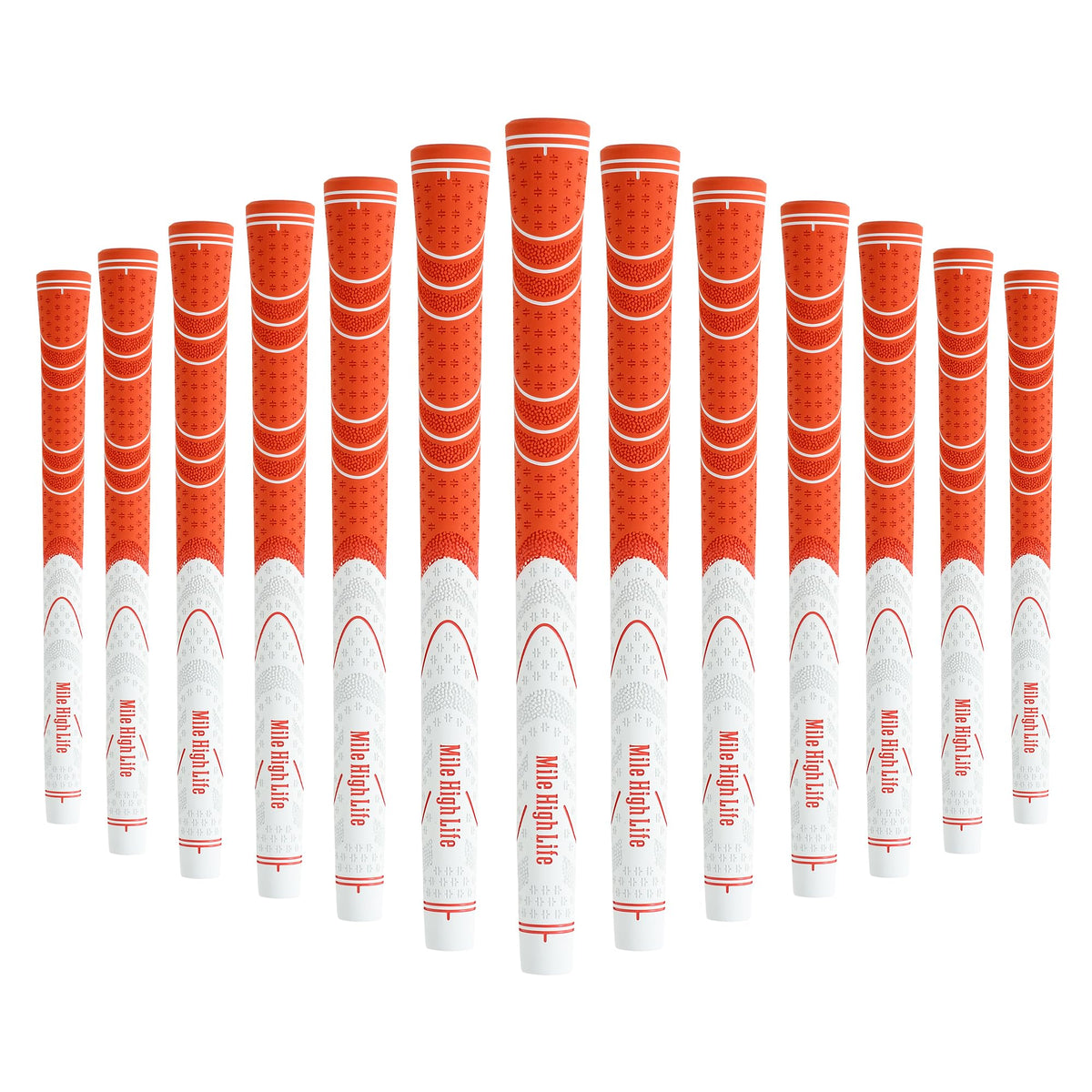 Mile High Life golf grips 13-pack jumbo size; all-weather traction for confident swings.